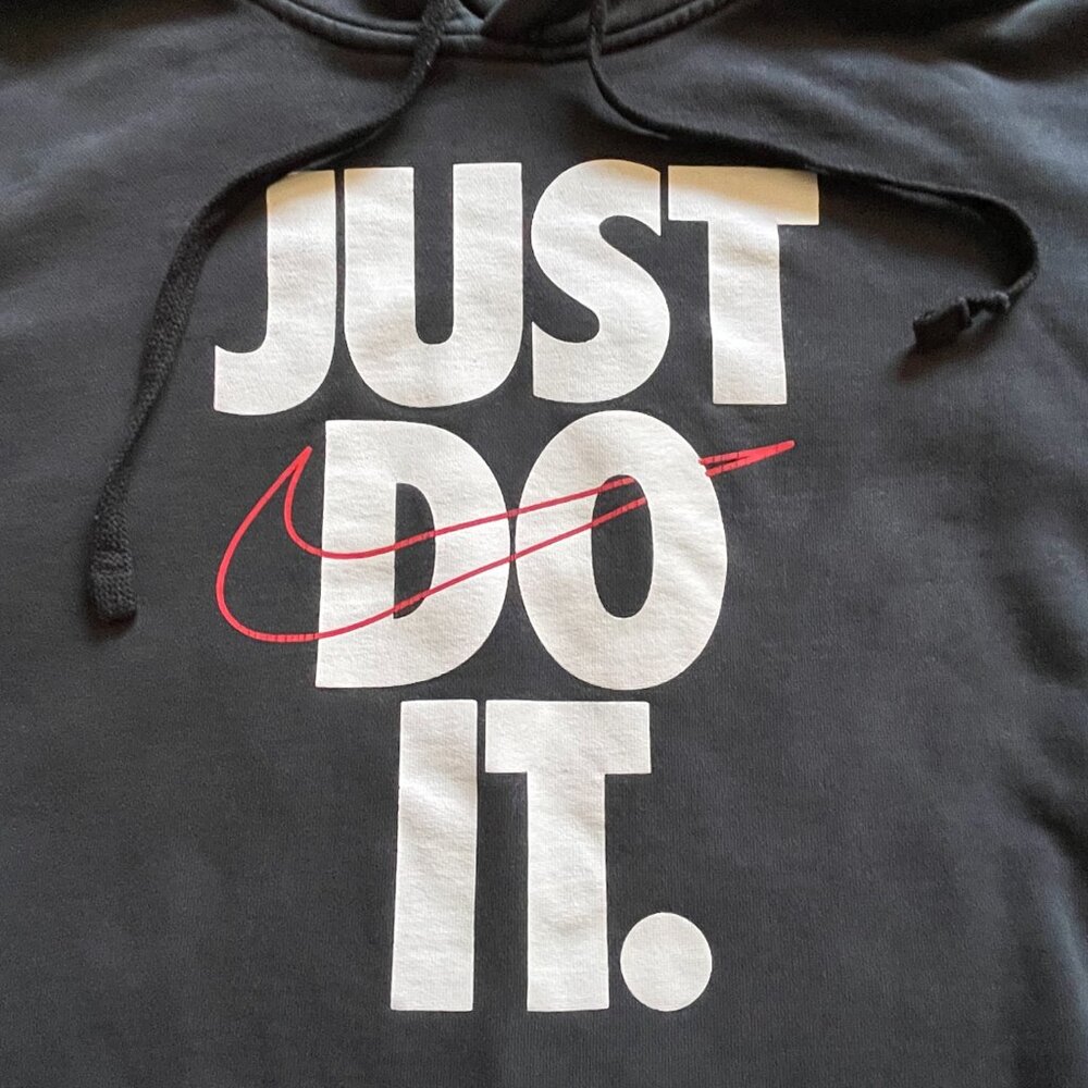 Nike Black Pullover Hoodie Sweatshirt Men's Large - Picture 2 of 9
